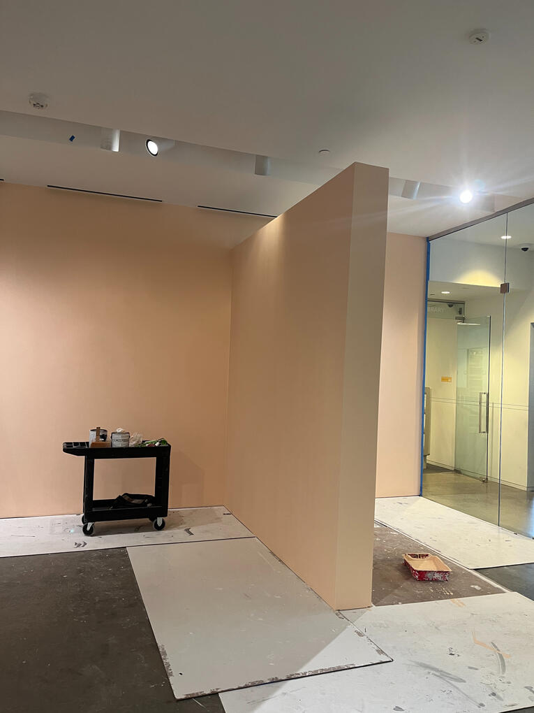 Temporary Wall Construction