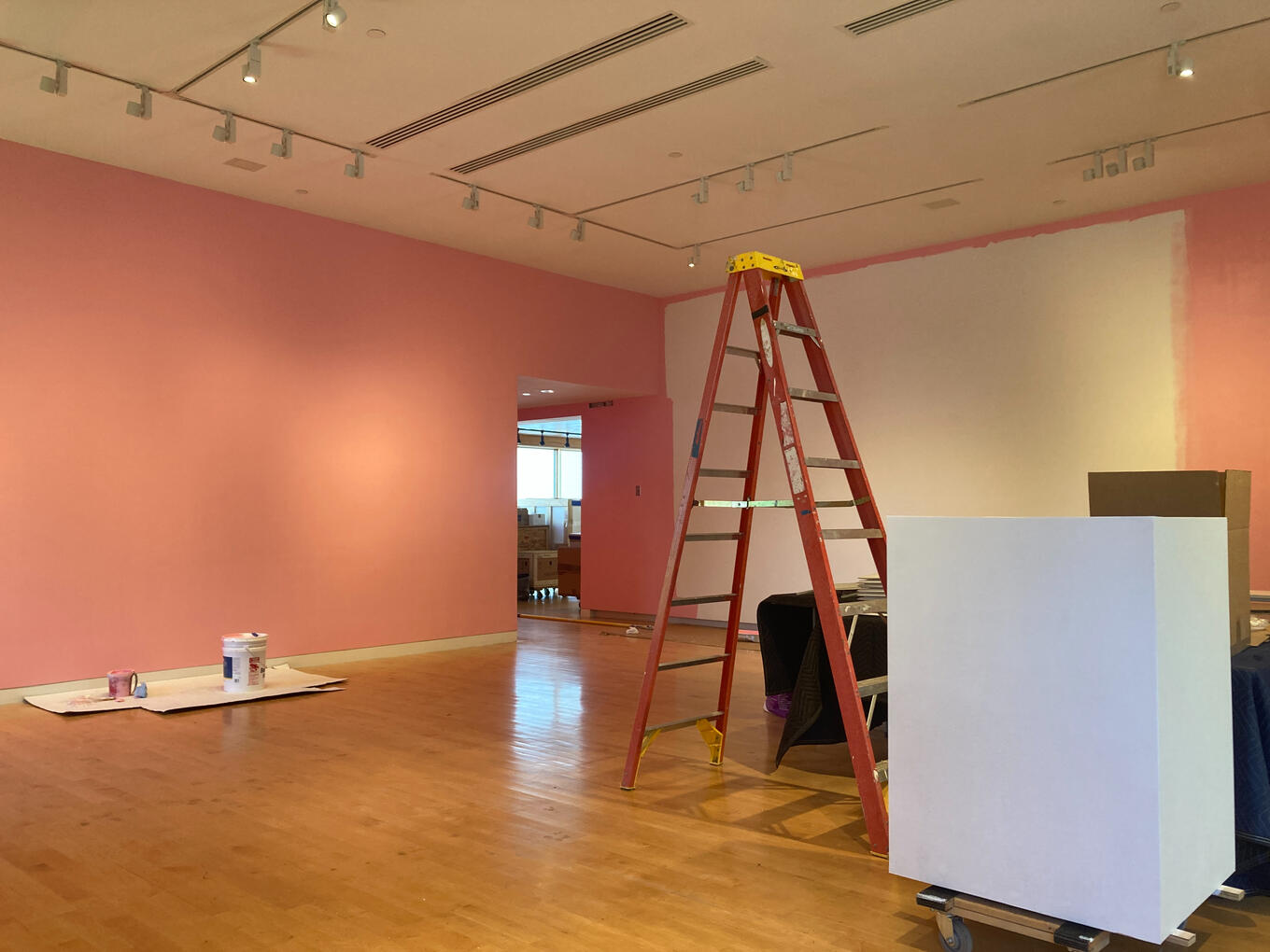 Painting Walls at the Aldrich Museum
