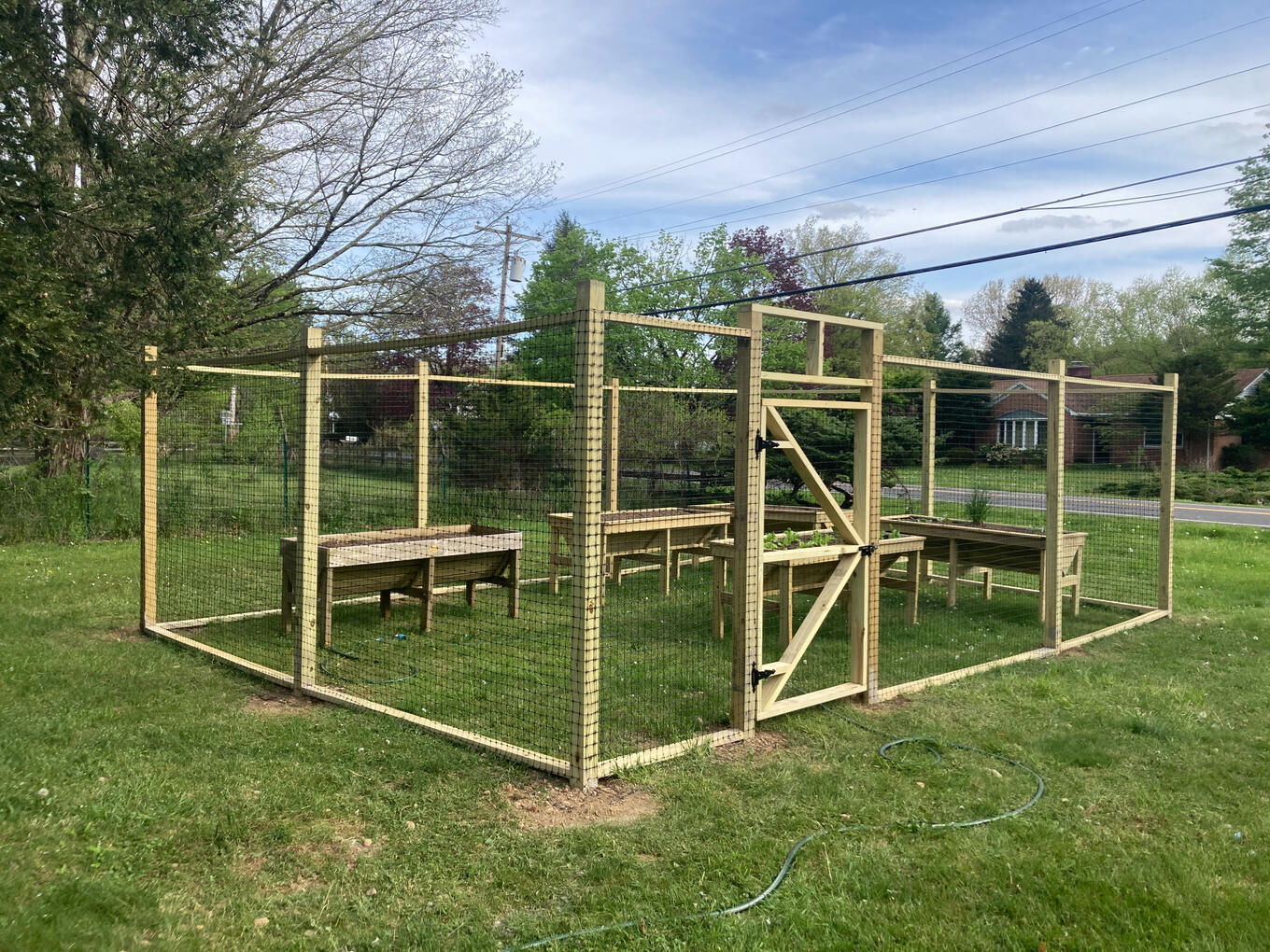 Garden Bed and Deer Fence construction, Stone Ridge NY Garden Bed and Deer Fence construction, Stone Ridge NY